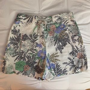 High waist floral print Zara shorts